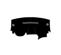 Pour RenaultCaptur. Tapis De Tableau De Bord Tapis De Tableau De Bord De Voiture Tapis D'ombrage Tapis De Protection Solaire Tampon Anti-poussière(C-black red line)