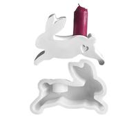pour résine - outil de fusion artisanal fait à la main | moule à chandelier en forme de Bunny,pour ciment plâtre pâte modelable décorations maison