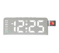 pour réveil Projecteur LED 180° pour affichage pour temps Date(B) | Projection 180°, pour affichage pour temps clair, réglage angle flexible, vision mur plafond, pour idéal nuit