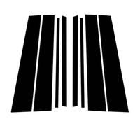 pour Ridgeline Pilot 2016-2022, Moulure Centrale de Porte latérale B/C, Autocollant Anti-Rayures, Aspect Fibre de Carbone (Normal/A/Noir Brillant)