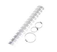 Pour RM Pour RMZ Pour RMX Pour DR 85 125 250 400 Tuyau Silencieux D'échappement Moto Protecteur Jambe Couverture Bouclier Thermique(WHITE)