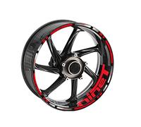 pour RNINET 17 Pouces Autocollants De Roue Moto Jantes Rayure Décalcomanie Avant Arrière Décoratif Protection Accessoires R Nine T