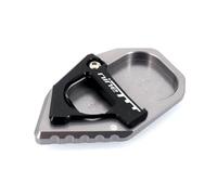 pour RNINET R NINET Rnine TR Nine T 2017-2021 Moto CNC Béquille Pied Béquille Latérale Rallonge Plaque De Support avec Logo(Titanium)