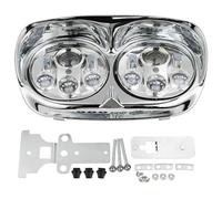 pour Road pour Glide FLTR 1998-2013 Phare De Moto 5,75" À Double Projecteur Headlight Motorbike(Short Wire)