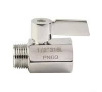 pour robinet Angle G1/2 Acier 304 Anti-Fuite Haute Pression | Acier inoxydable 304, quart de tour rapide, étanchéité parfaite, G1/2 standard, usage domestique
