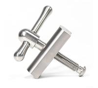 Pour robinet de vélo pliable spécifique Brompton Boucle C Construit en alliage TC4 Ti pour un mécanisme de pliage constant (argent)
