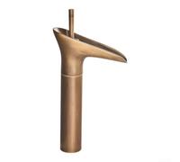 pour robinet Lavabo Hauteur 37cm Débit Eau Chaude Froide pour | Laiton massif, finition antique, style pour rétro européen, pour robuste, anti-oxydation(Antique finish)