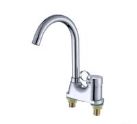 pour robinets Salle de Bain Double Trou Design pour robinets | Alliage de zinc massif, finition chromée, rotation 360°, design , installation double trou