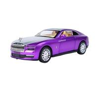 pour Rolls-Royce Luxury Car 1/32 Modèle en Alliage Moulé sous Pression Simulation Son Et Lumière Collection Commémorative(Purple)