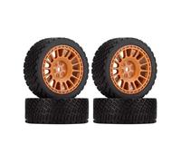 Pour Rolly XV02 Pour TT01 LCPTG FW06 1/10 4 Pièces 12 Mm Hex 68 Pneus En Caoutchouc Jante Roue RC Voiture Accessoires Mises À Niveau Remplacement Réparation Rc Jeu De Pneus(Brown)