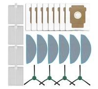 Pour Roomba 105 pour aspirateur robot aspirateur brosse latérale filtre serpillère chiffon poussière sac à poussière kit accessoires robot aspirateur sacs à poussière filtres pré-moteur