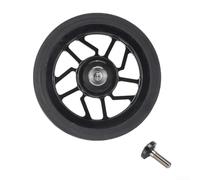 pour roue Large 65mm Alliage pour titane pour Brompton pour | Alliage aluminium, design creux, poids réduit, durabilité maximale, pour titane incluses(black)