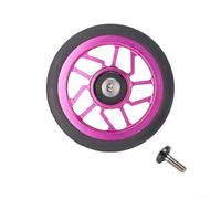 pour roue Large 65mm Alliage pour titane pour Brompton pour | Alliage aluminium, design creux, poids réduit, durabilité maximale, pour titane incluses(rosy)