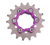 pour Roue Libre Vélo 17T Acier Résistant à la Chaleur Fixe | Alliage aluminium pour robuste, finition anodisée, compatible moyeu pour hg, idéal ville et trajet quotidien