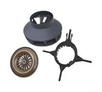 pour roue pour impulsion Ventilateur pour chauffage 2-5KW ABS | Matériau ABS pour robuste, pour résistance aux chocs, durée de vie prolongée, usage intensif hiver
