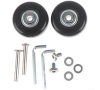 pour roues de Rechange pour Bagages Silencieuses en Caoutchouc Alliage 70mm Kit Réparation Trolley Double Roulement (45mm*18mm)