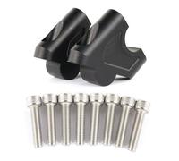 Pour Royal Pour Enfield Pour Himalayan Aluminium Moto Guidon Riser Offset Guidon Riser Support à Pince Guidon Riser(Black parts)