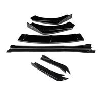 pour RS7 2014 2015 2016 Kit De Séparateurs Pare-Chocs Avant Voiture, Becquet, Jupes Latérales, Extensions d'angle D'enroulement Arrière Becquet Latéral Voiture(Noir Brillant)