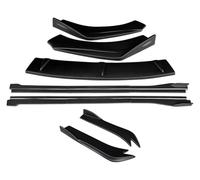 pour RS7 2014 2015 2016 Kit Séparateurs Pare-Chocs Avant Voiture Becquet Jupes Latérales Extensions Angle Enroulement Arrière Jupe Latérale(Matte Black)