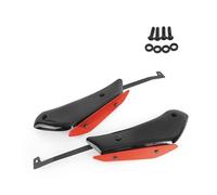 Pour RSV4 RF RR 2015-2020 Moto Côté Bas Force Spoiler Avant Winglet Downforce Carénage Aérodynamique Aile Fixe Accessoires moto(Bright Black-red)