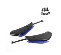 Pour RSV4 RF RR 2015-2020 Moto Côté Bas Force Spoiler Avant Winglet Downforce Carénage Aérodynamique Aile Fixe Accessoires moto(Carbon Look-blue)