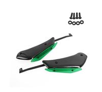 Pour RSV4 RF RR 2015-2020 Moto Côté Bas Force Spoiler Avant Winglet Downforce Carénage Aérodynamique Aile Fixe Accessoires moto(Carbon Look-green)