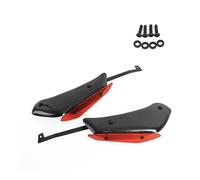Pour RSV4 RF RR 2015-2020 Moto Côté Bas Force Spoiler Avant Winglet Downforce Carénage Aérodynamique Aile Fixe Accessoires moto(Carbon Look-red)