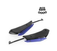 Pour RSV4 RF RR 2015-2020 Moto Côté Bas Force Spoiler Avant Winglet Downforce Carénage Aérodynamique Aile Fixe Accessoires moto(Bright Black-blue)