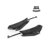 Pour RSV4 RF RR 2015-2020 Moto Côté Bas Force Spoiler Avant Winglet Downforce Carénage Aérodynamique Aile Fixe Accessoires moto(Bright Black-black)