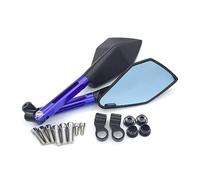 Pour S1000RR K1200S R1200ST K1600 HP2 Sport F800GT F800ST Universel 8mm 10mm Moto CNC En Alliage D'aluminium Rétroviseur(Bleu)