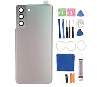 pour S21 Plus Remplacement de la Vitre Arrière pour S21 Plus Couvercle de Porte en Verre Arrière avec Objectif de Caméra préinstallé et Ruban Adhésif et Outils