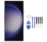 pour S23 Ultra 5G SM S918B Version Internationale Européenne 6,8 Pouces Écran Tactile AMOLED avec Cadre Taille d'origine et Fonction D'empreinte Digitale, Remplacement