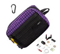 Pour sac à dos, sac de rangement divisé avec boucle - Porte-cartes à fermeture éclair Petit sac à outils - Pour pièces de monnaie, argent, clés, écouteurs, outils de voyage, camping, escalade, chasse