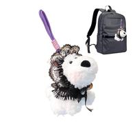 Pour sac à main en peluche, sac à main en peluche, décoration de sac à main Highland, chien de bande dessinée, pendentif animal, Consulte la descripción, Coton PP + peluche courte ultra douce
