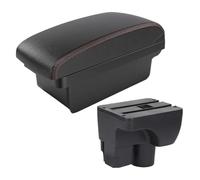 Pour Sail 3 Accoudoir Boîte Rangement Central Intérieur Retrofit Avec USB Accessoires Voiture Coussin D'accoudoir Voiture(A1 Black Red No Usb)