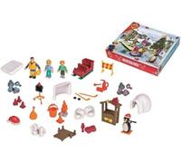 pour Sam Le Pompier - Calendrier de l'avent Noel, Figurines et Accessoires - Univers de Jeu Action - Set Jouet Garcon + Carte Animaux