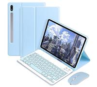 pour Sam Sung Galaxy Tab S9 11" 2023 (Modèle : SM-X710 / SM-X716B / SM-X718U) Tablette Etui Protecteur Clavier Bluetooth (Bleu)