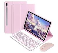 pour Sam Sung Galaxy Tab S9 11" 2023 (Modèle : SM-X710 / SM-X716B / SM-X718U) Tablette Etui Protecteur Clavier Bluetooth (Rose)