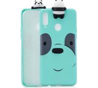 Pour Samsung A10S A20S couleur peinture 3D animal de bande dessinée pleine de protection souple TPU étui de téléphone cellulaire lumière bleue