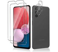 Pour Samsung Galaxy A13 4G/5G, 2 Pack Film Verre Trempé + 2 Pack Caméra Arrière Protecteur, Anti Rayures,Dureté 9H Glass,Sans