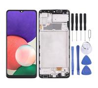 (Pour Samsung Galaxy A22 4g Sm-A225f) - Pour Samsung Galaxy A22 4g Sm-A225f Assemblage D'écran Super Amoled Avec Cadre