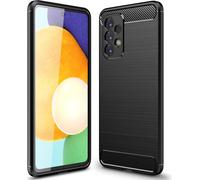 Pour Samsung Galaxy A33 - Carbon Look Case matte Silicone Handy Cover Résistant aux rayures