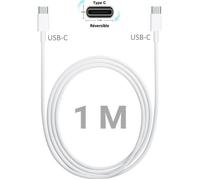 Pour Samsung Galaxy A70 : Câble USB-C vers USB-C 100 cm
