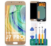 Pour Samsung Galaxy J7 Pro 2017 J730 J730F/DS J730G/DS J730GM/DS Écran LCD de Remplacement Digitizer Kit d'Assemblée en verre, Film trempé, colle et outils (Or)