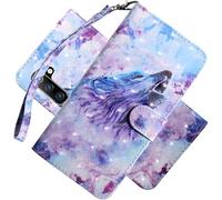 Pour Samsung Galaxy Note 10 Coque Portefeuille Effet 3d Peint En Premium Pu Cuir Rabat Magnétique Cover Filp Stand Shell Bumper Housse Pour Samsung Galaxy Note 10 Angry Wolf Bx.