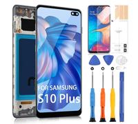 Pour Samsung Galaxy S10 Plus Écran de Remplacement pour Samsung S10+ LCD Display G975F G975U G975W 6.4" Écran Tactile Digitizer Assemblée Complet avec Cadre (Noir Sans Fonction Empreinte Digitale)