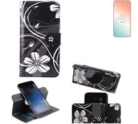 Pour Samsung Galaxy S24+ Housse Étui Flip Cover Coque Portefeuille fleur Wallet