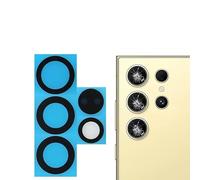 pour Samsung Galaxy S24 Ultra vitre lentille de Remplacement pour Camera arrière en Verre avec adhésif Appareil Photo Lens Glass kit 5pcs