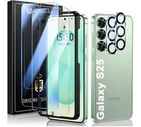 Pour Samsung Galaxy S25 Verre Trempé - 2 Pièces Protection Ecran 2 Pièces Verre Trempé Protection D'Objectif, Compatible Av[Lot489]