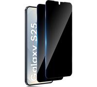 Pour Samsung Galaxy S25 Verre Trempé Anti Espion, 2 Pièces 9h Dureté Privacy Film De Protection Écran, Efficace Contre Les Anti-Rayures Sans Bulles Anti-Spy Vitre Protecteur - Noir